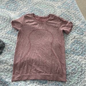 lululemon pink short sleeve swiftly tech light pink